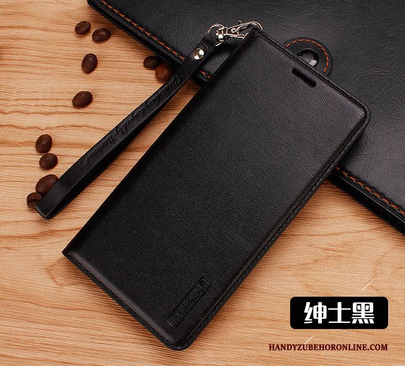 Hülle Huawei Mate 20 X Folio Handyhüllen Schwarz, Case Huawei Mate 20 X Lederhülle