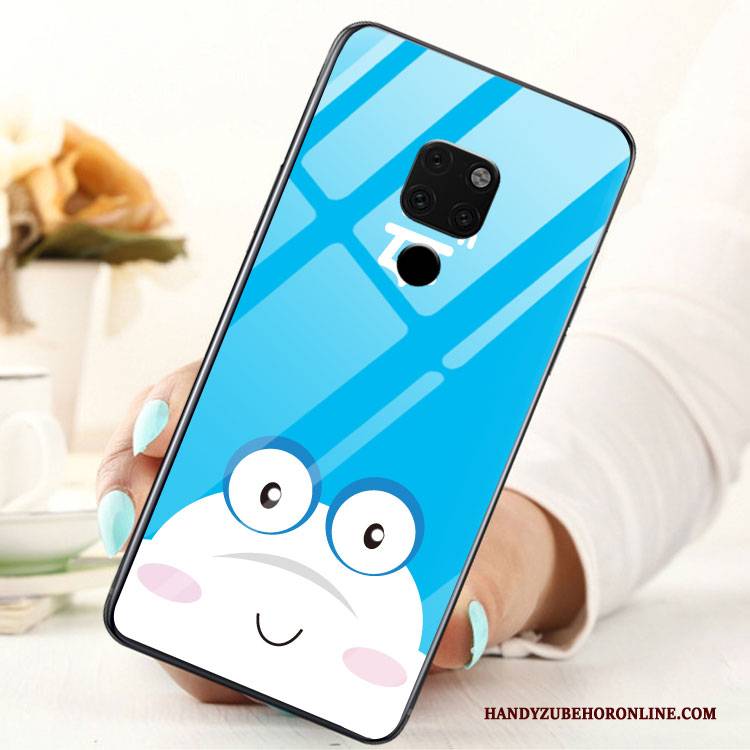 Hülle Huawei Mate 20 X Kreativ Blau Anti-sturz, Case Huawei Mate 20 X Gemalt Trend Glas