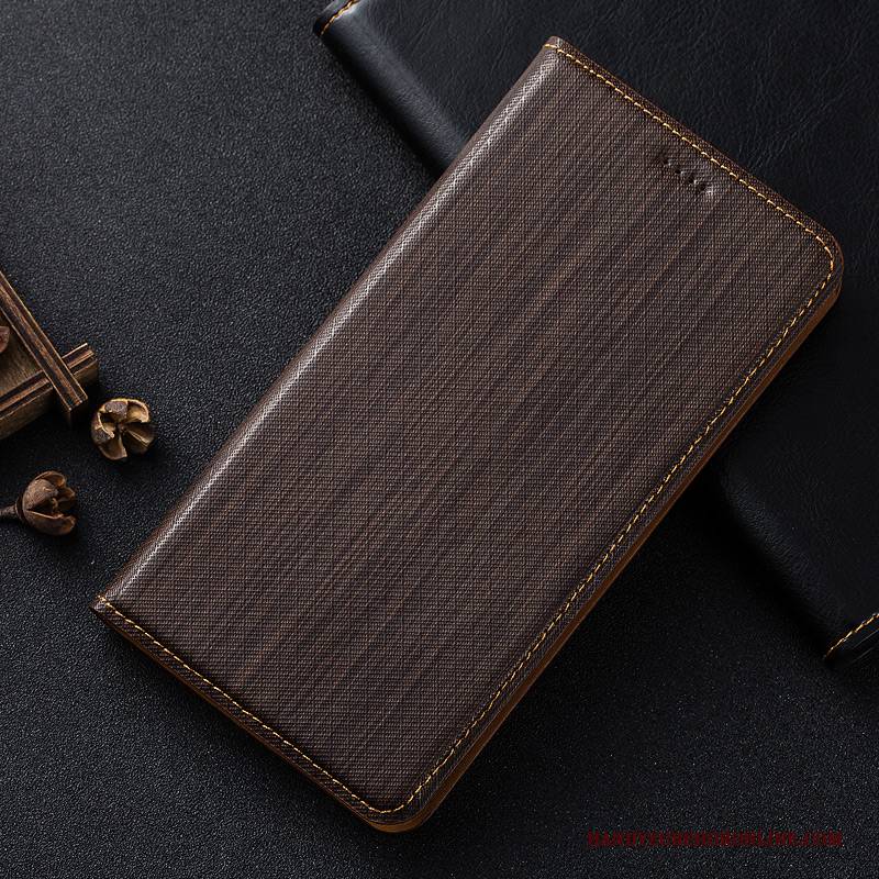 Hülle Huawei Mate 20 X Leder Kariertes Handyhüllen, Case Huawei Mate 20 X Folio Grün