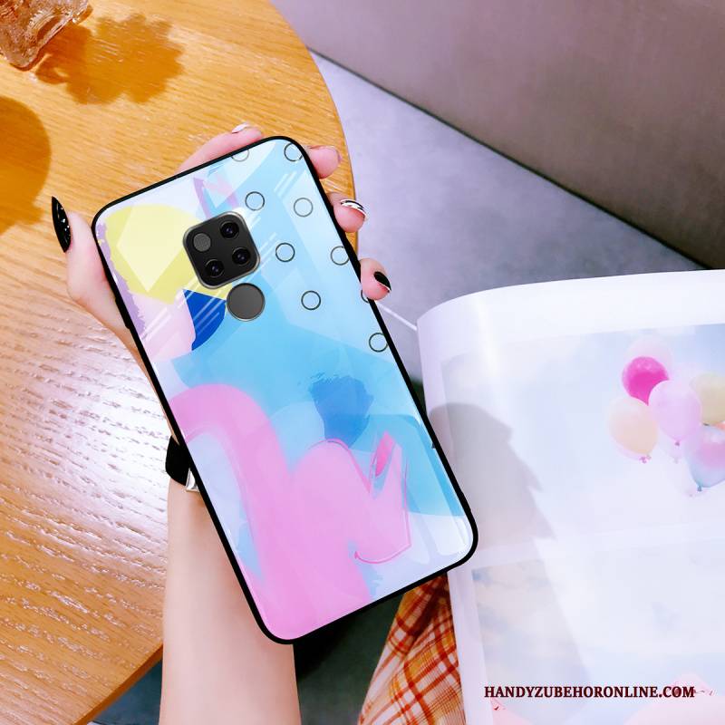 Hülle Huawei Mate 20 X Schutz Anti-sturz Rosa, Case Huawei Mate 20 X Taschen Glas Rot