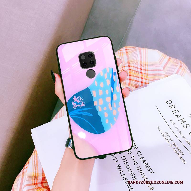 Hülle Huawei Mate 20 X Schutz Anti-sturz Rosa, Case Huawei Mate 20 X Taschen Glas Rot