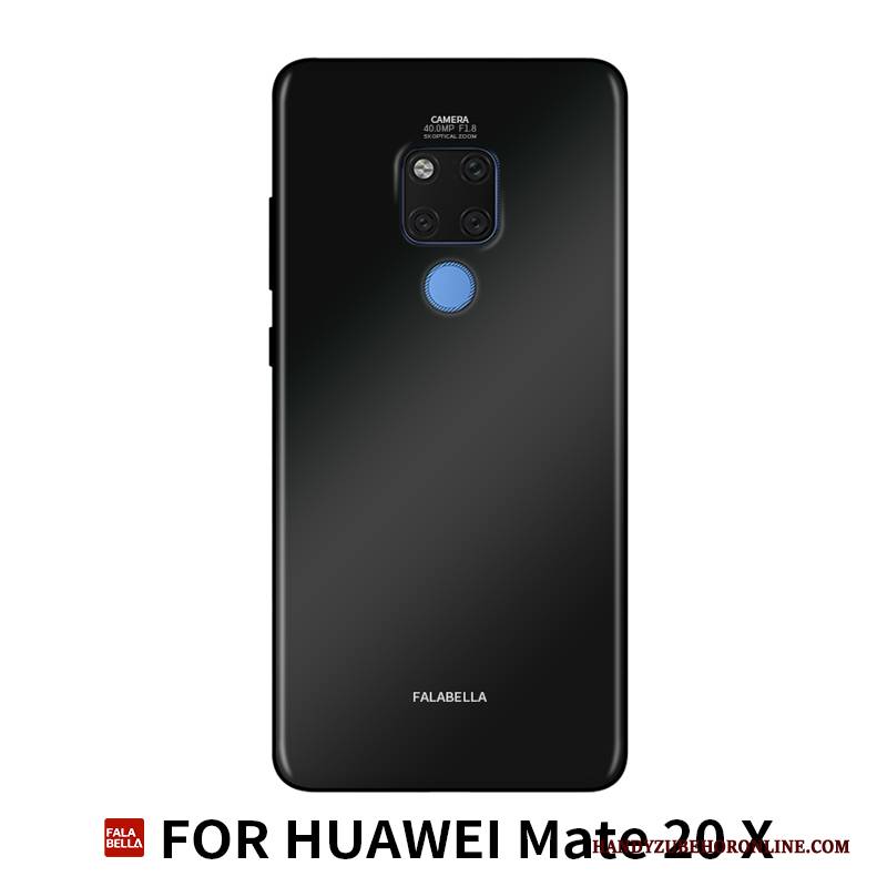 Hülle Huawei Mate 20 X Taschen Trendmarke Persönlichkeit, Case Huawei Mate 20 X Schutz Hängende Verzierungen Glas