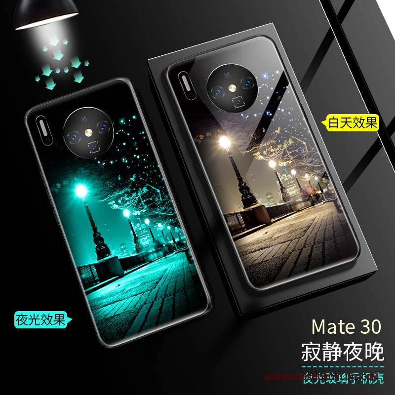 Hülle Huawei Mate 30 Anti-sturz Glas, Case Huawei Mate 30 Handyhüllen Leuchtende