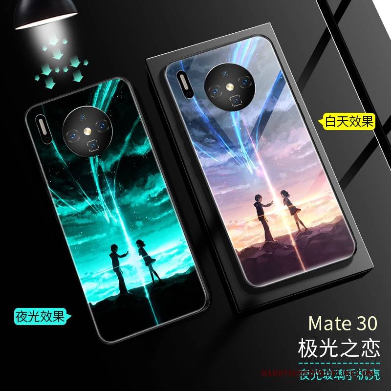 Hülle Huawei Mate 30 Anti-sturz Glas, Case Huawei Mate 30 Handyhüllen Leuchtende