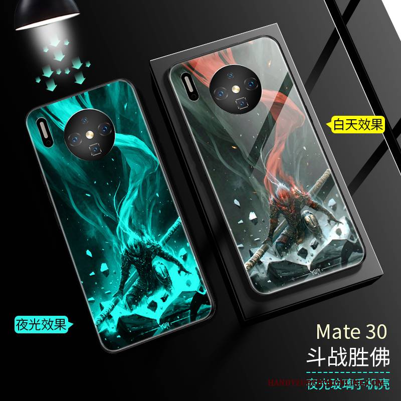 Hülle Huawei Mate 30 Anti-sturz Glas, Case Huawei Mate 30 Handyhüllen Leuchtende