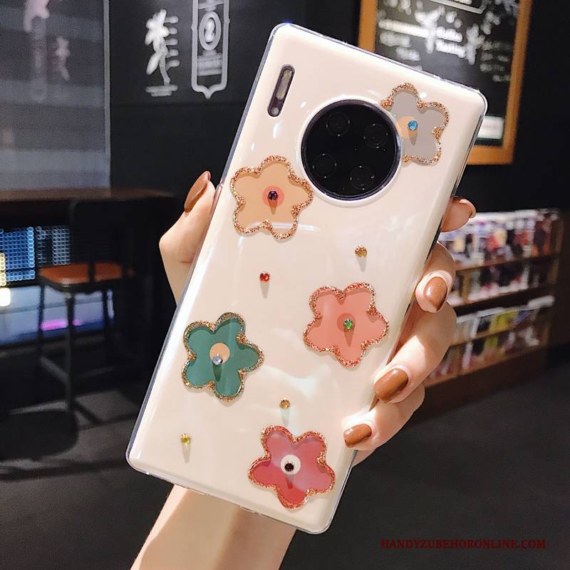 Hülle Huawei Mate 30 Blumen Neu Wind, Case Huawei Mate 30 Weiche Anti-sturz Handyhüllen