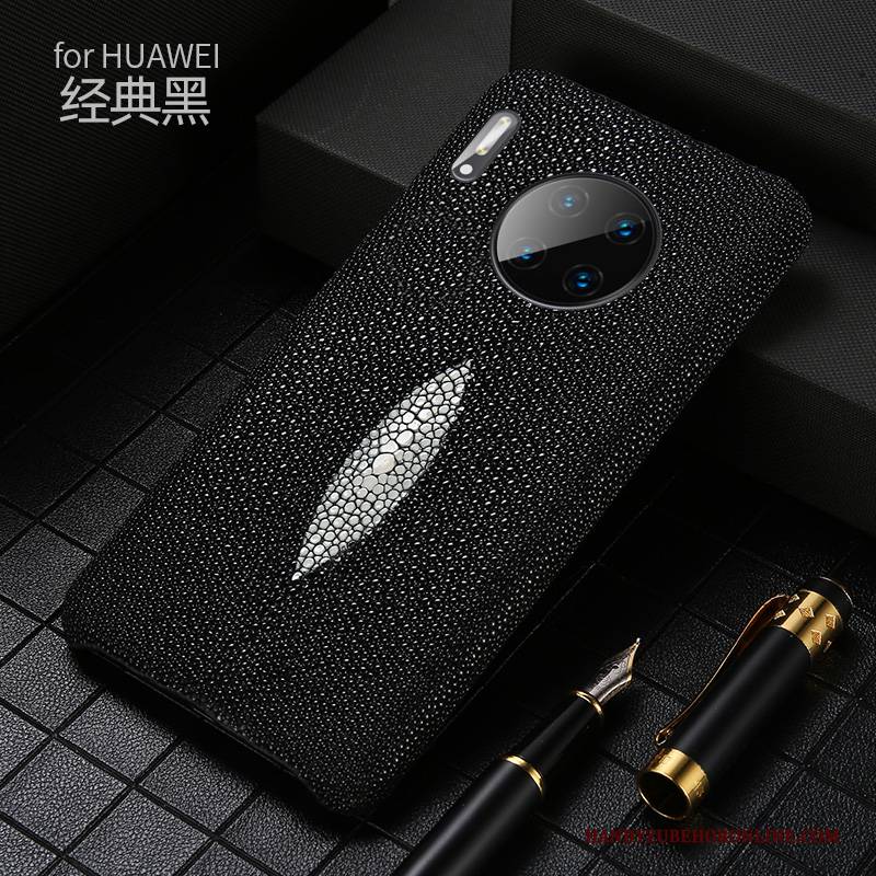 Hülle Huawei Mate 30 Classic Perlen Angepasst, Case Huawei Mate 30 Leder Handyhüllen Neu