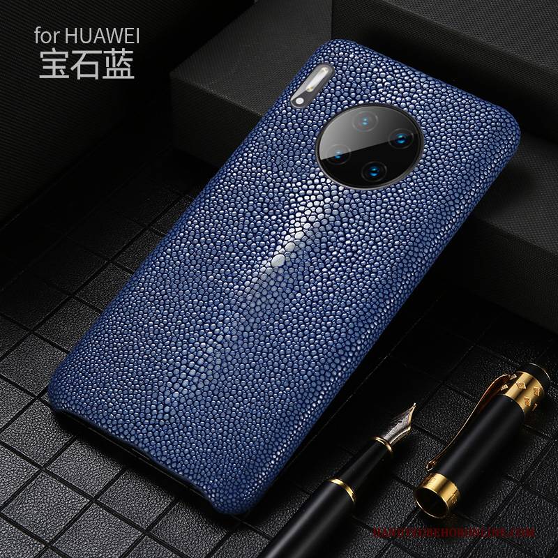 Hülle Huawei Mate 30 Classic Perlen Angepasst, Case Huawei Mate 30 Leder Handyhüllen Neu