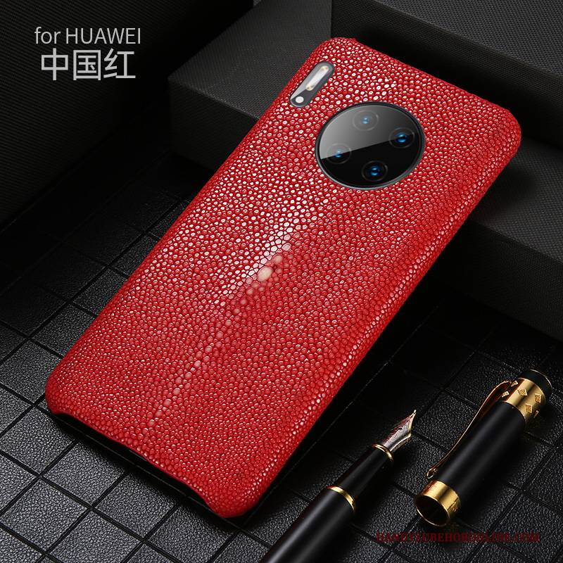 Hülle Huawei Mate 30 Classic Perlen Angepasst, Case Huawei Mate 30 Leder Handyhüllen Neu