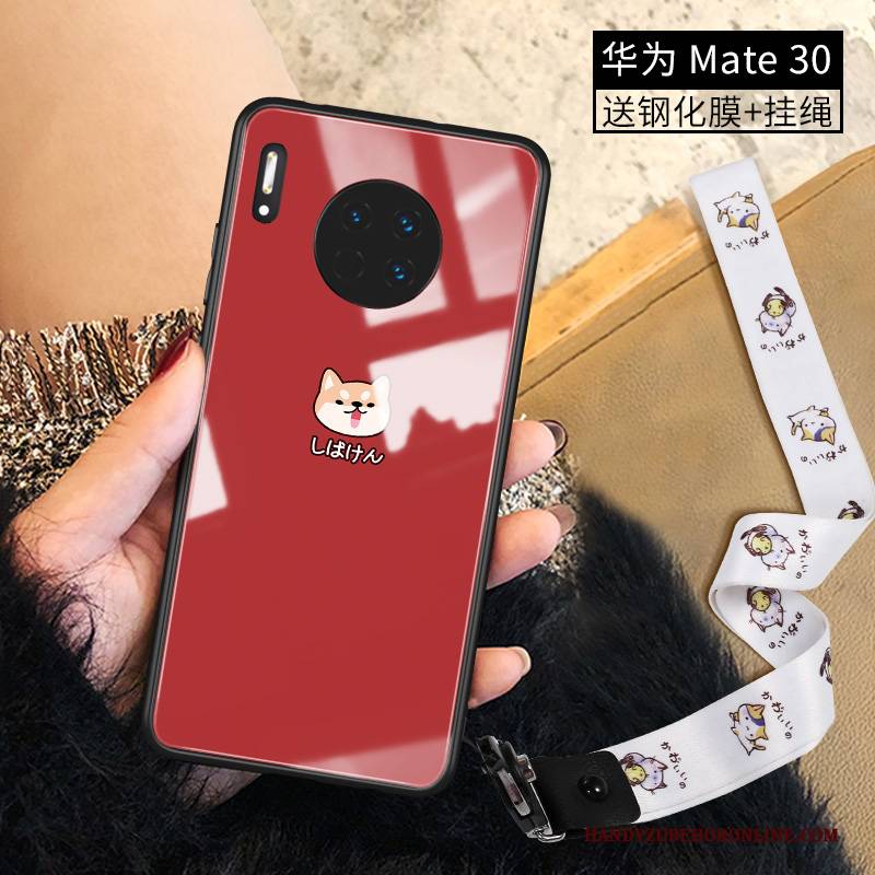 Hülle Huawei Mate 30 Kreativ Hängende Verzierungen Anti-sturz, Case Huawei Mate 30 Karikatur Trend Temperieren