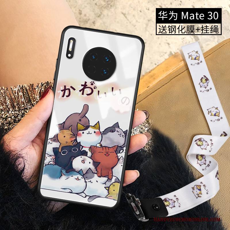 Hülle Huawei Mate 30 Kreativ Hängende Verzierungen Anti-sturz, Case Huawei Mate 30 Karikatur Trend Temperieren