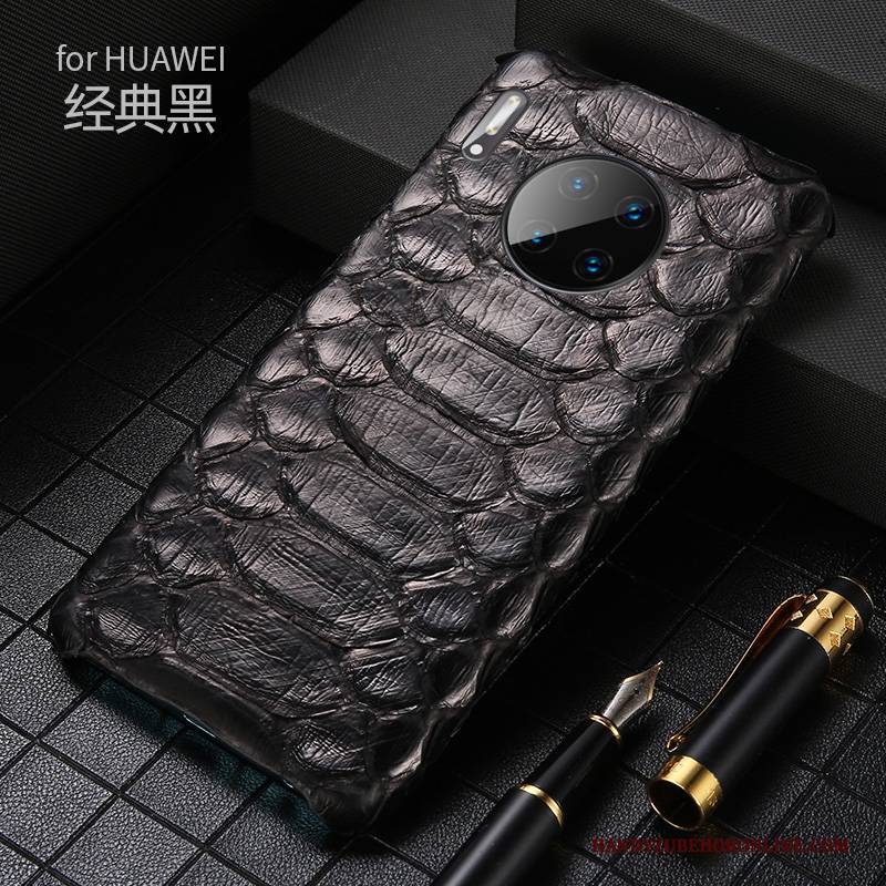 Hülle Huawei Mate 30 Leder Anti-sturz Handyhüllen, Case Huawei Mate 30 Taschen Neu High-end