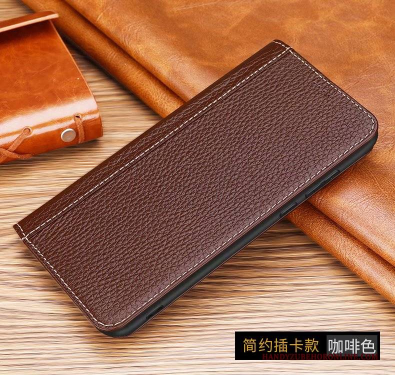 Hülle Huawei Mate 30 Pro Folio Karte Schwarz, Case Huawei Mate 30 Pro Schutz Litchi Handyhüllen