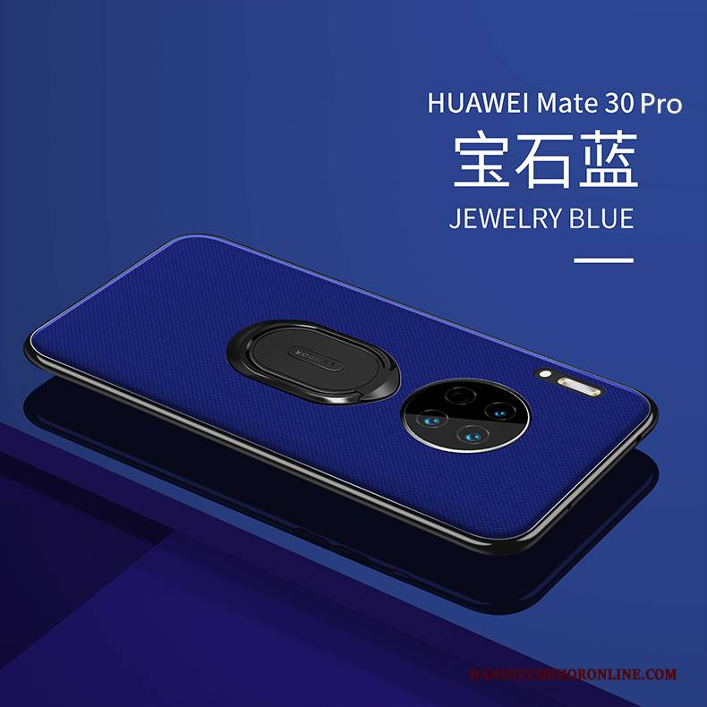 Hülle Huawei Mate 30 Pro Kreativ An Bord Schwarz, Case Huawei Mate 30 Pro Halterung Magnetismus Anti-sturz