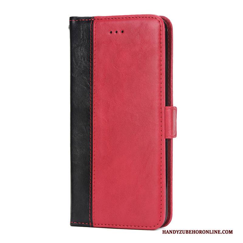 Hülle Huawei Mate 30 Pro Lederhülle Handyhüllen Einfach, Case Huawei Mate 30 Pro Retro Neu Rot