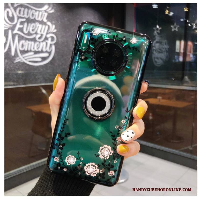 Hülle Huawei Mate 30 Pro Luxus Handyhüllen Transparent, Case Huawei Mate 30 Pro Mode High-end Rot