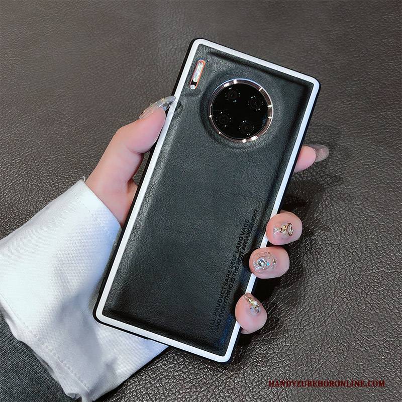 Hülle Huawei Mate 30 Pro Silikon Qualität Rot, Case Huawei Mate 30 Pro Leder Business Anti-sturz