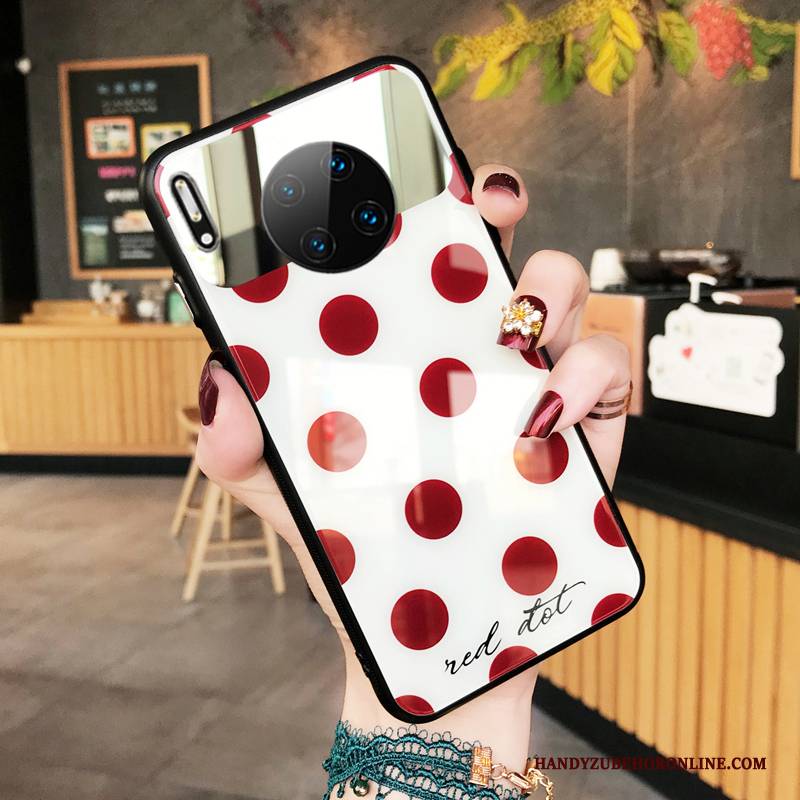 Hülle Huawei Mate 30 Pro Spiegel Liebhaber, Case Huawei Mate 30 Pro Rot Handyhüllen