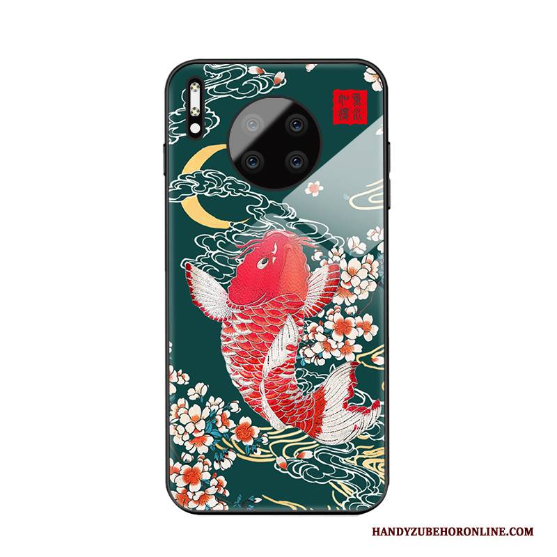 Hülle Huawei Mate 30 Pro Taschen Liebhaber Neu, Case Huawei Mate 30 Pro Silikon Grün Persönlichkeit