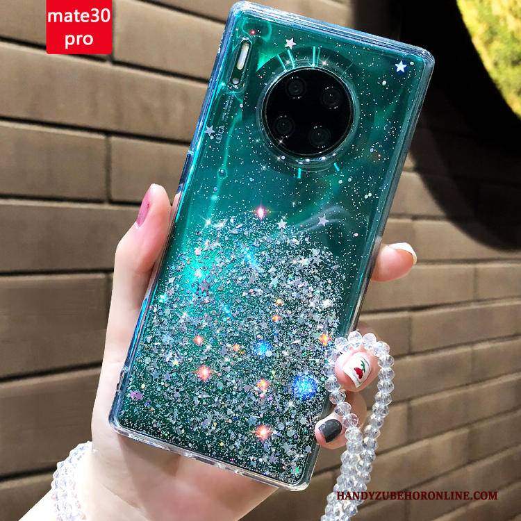 Hülle Huawei Mate 30 Pro Weiche Transparent Netto Rot, Case Huawei Mate 30 Pro Silikon Anti-sturz Grün