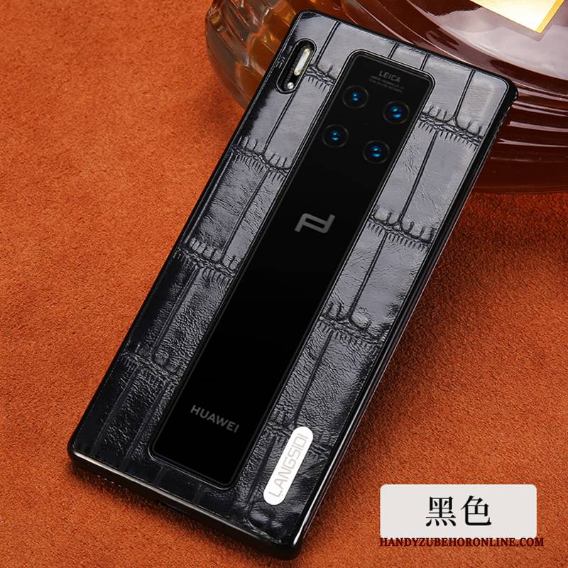 Hülle Huawei Mate 30 Rs Luxus Grün Angepasst, Case Huawei Mate 30 Rs Schutz High-end Business