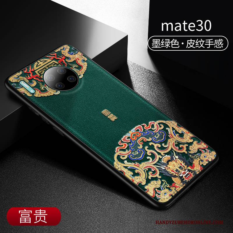 Hülle Huawei Mate 30 Schutz Anti-sturz Schlank, Case Huawei Mate 30 Taschen Wind Grün