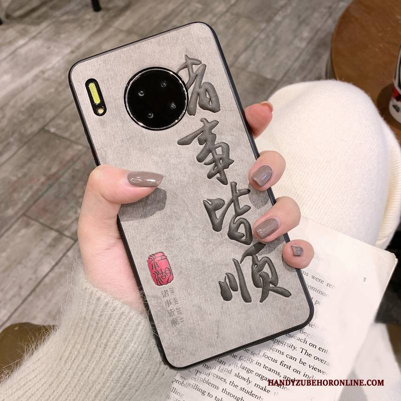 Hülle Huawei Mate 30 Schutz Muster Persönlichkeit, Case Huawei Mate 30 Kreativ Denim Chinesische Art