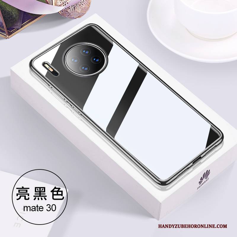 Hülle Huawei Mate 30 Silikon Anti-sturz Transparent, Case Huawei Mate 30 Taschen Grün Handyhüllen