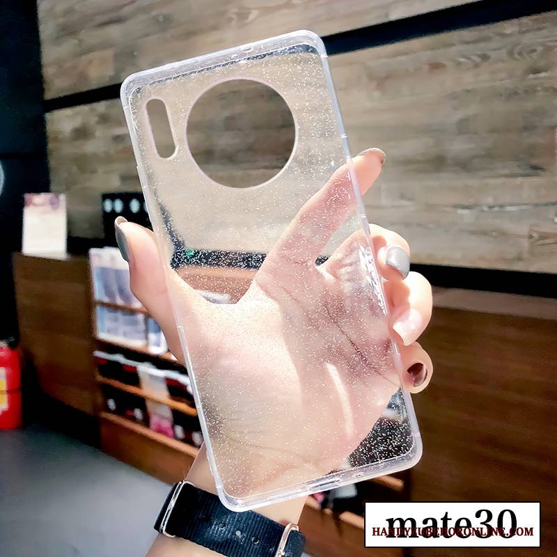 Hülle Huawei Mate 30 Silikon Anti-sturz Trendmarke, Case Huawei Mate 30 Kreativ Handyhüllen Netto Rot