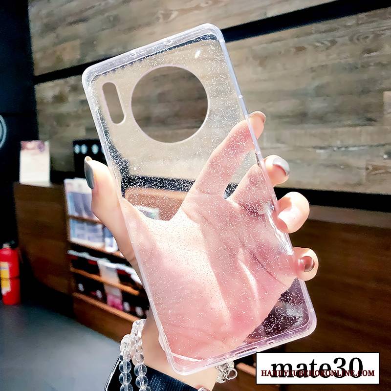 Hülle Huawei Mate 30 Silikon Anti-sturz Trendmarke, Case Huawei Mate 30 Kreativ Handyhüllen Netto Rot