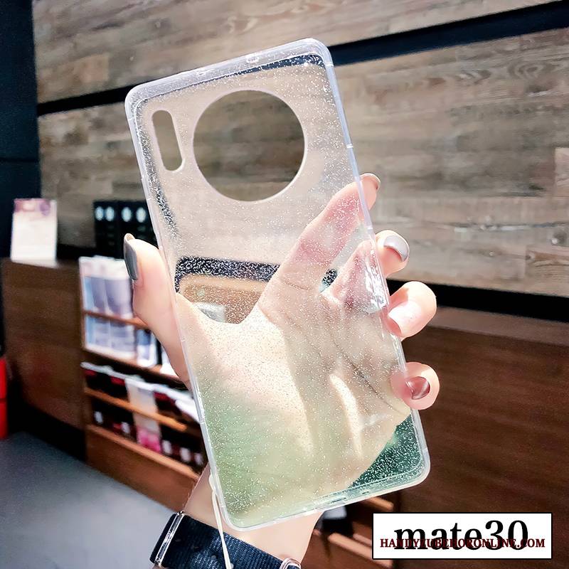 Hülle Huawei Mate 30 Silikon Anti-sturz Trendmarke, Case Huawei Mate 30 Kreativ Handyhüllen Netto Rot