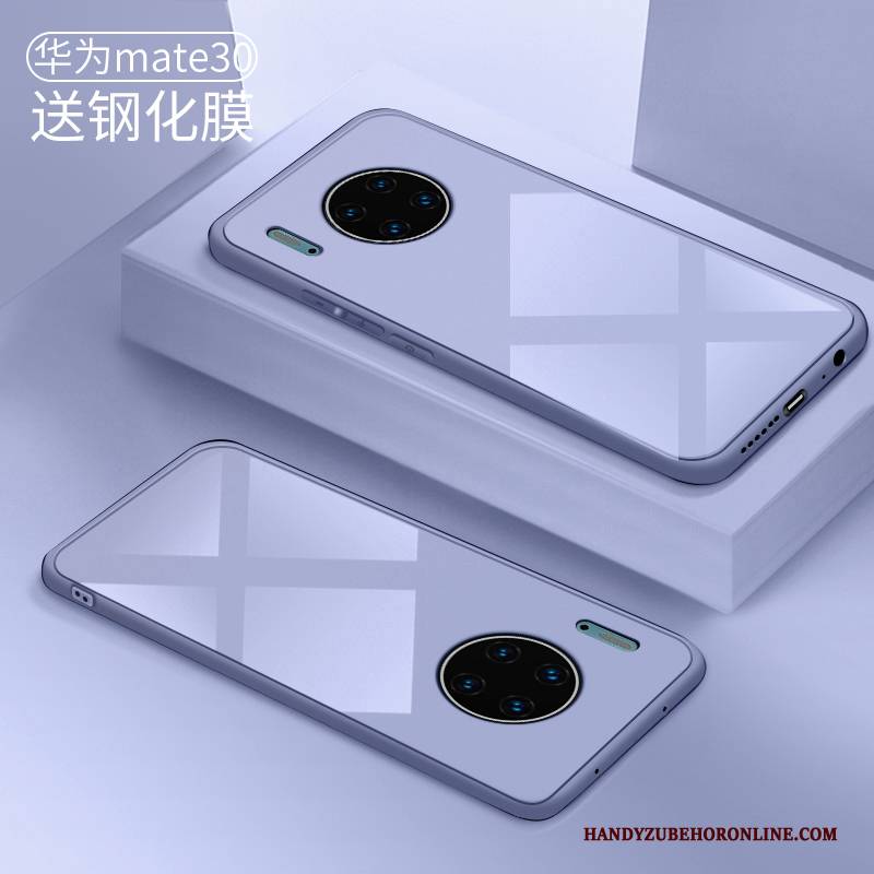 Hülle Huawei Mate 30 Silikon Glas Trendmarke, Case Huawei Mate 30 Kreativ Handyhüllen Grün