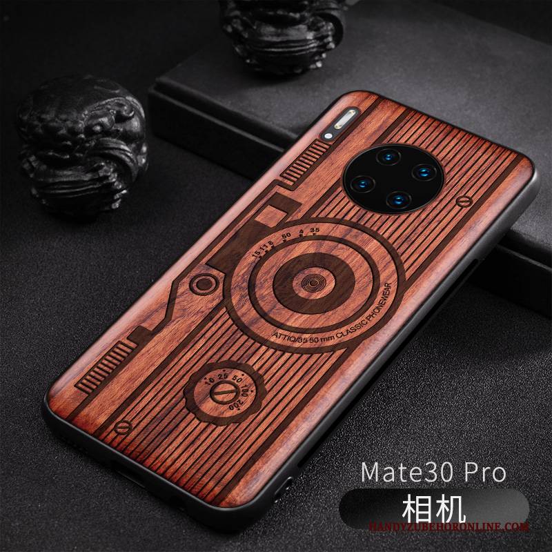 Hülle Huawei Mate 30 Taschen Angepasst Anti-sturz, Case Huawei Mate 30 Aus Holz Neu Trend