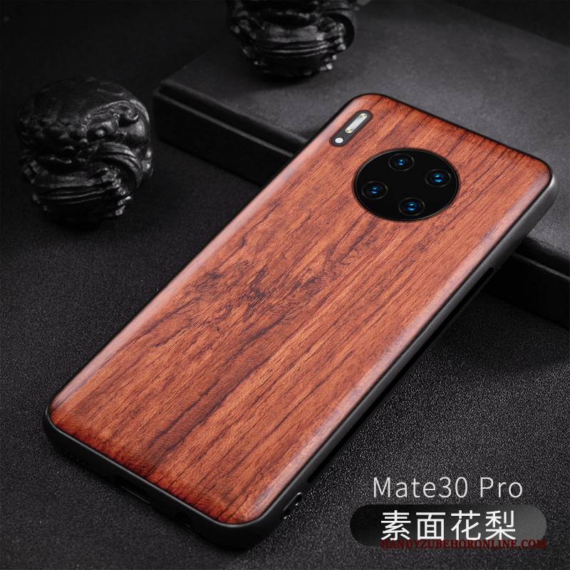 Hülle Huawei Mate 30 Taschen Angepasst Anti-sturz, Case Huawei Mate 30 Aus Holz Neu Trend