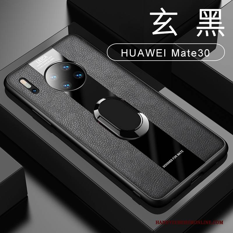 Hülle Huawei Mate 30 Taschen Handyhüllen Magnetismus, Case Huawei Mate 30 Lederhülle Anti-sturz Grün