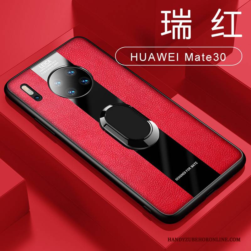 Hülle Huawei Mate 30 Taschen Handyhüllen Magnetismus, Case Huawei Mate 30 Lederhülle Anti-sturz Grün