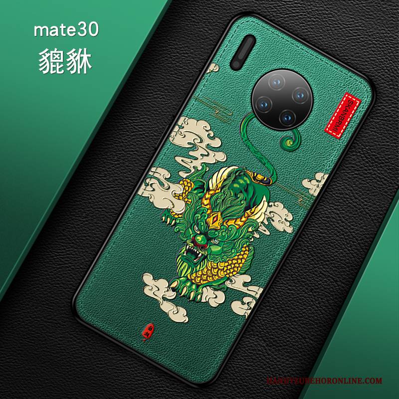 Hülle Huawei Mate 30 Taschen Kran Hängende Verzierungen, Case Huawei Mate 30 Weiche Schwer Anti-sturz