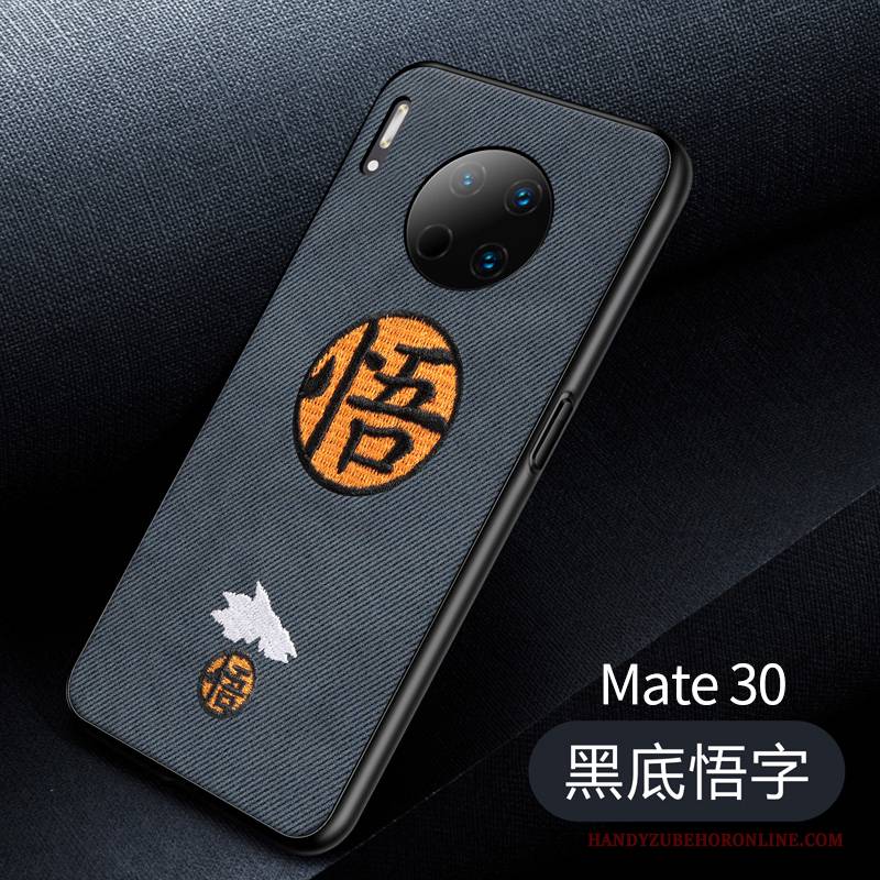 Hülle Huawei Mate 30 Weiche Super Stickerei, Case Huawei Mate 30 Kreativ Chinesische Art Membran