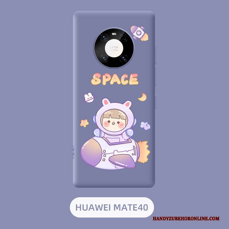 Hülle Huawei Mate 40 Karikatur Neu Schlank, Case Huawei Mate 40 Silikon Trend Rosa