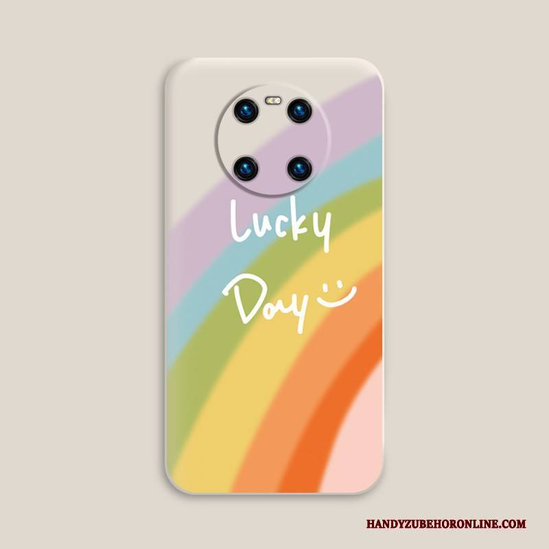 Hülle Huawei Mate 40 Karikatur Persönlichkeit Handyhüllen, Case Huawei Mate 40 Taschen Neu Rosa