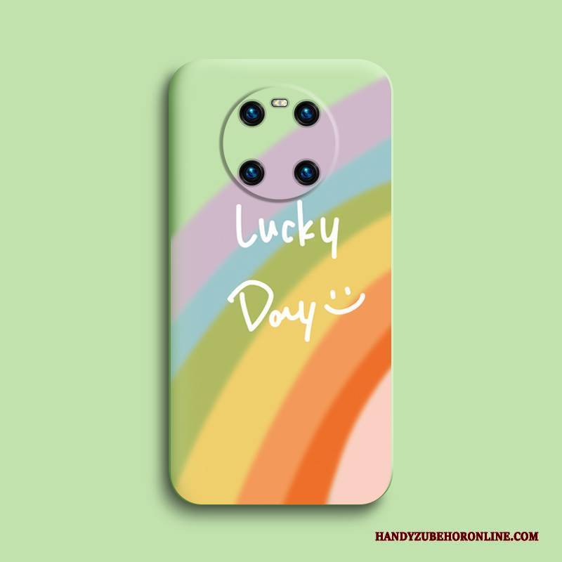 Hülle Huawei Mate 40 Karikatur Persönlichkeit Handyhüllen, Case Huawei Mate 40 Taschen Neu Rosa