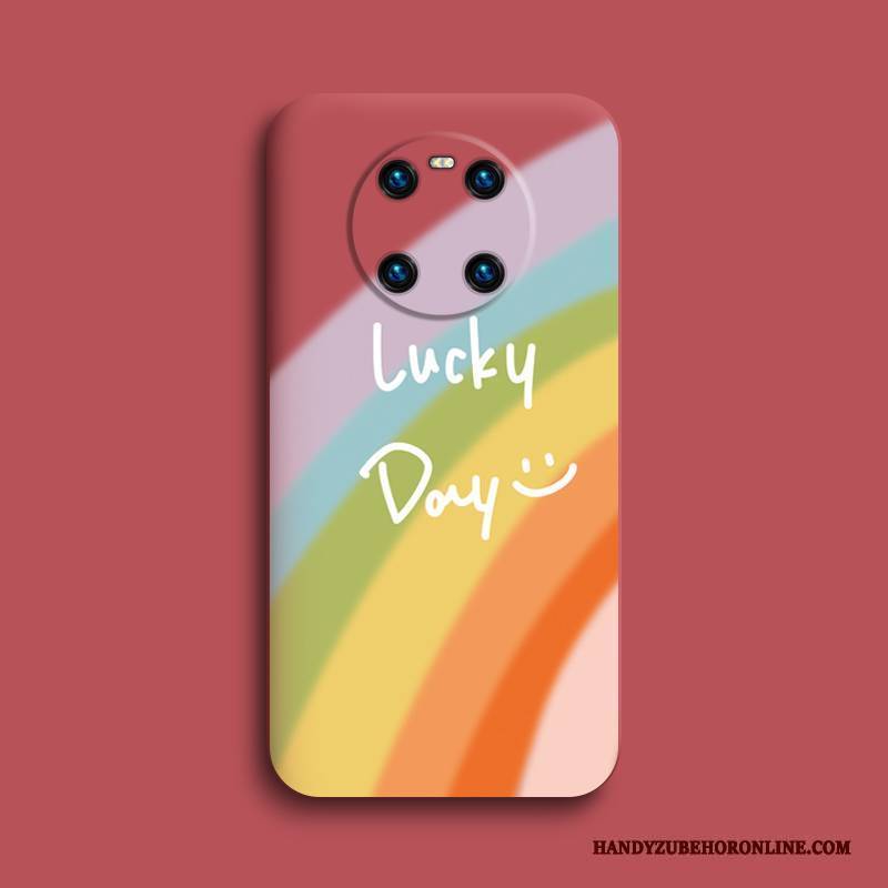 Hülle Huawei Mate 40 Karikatur Persönlichkeit Handyhüllen, Case Huawei Mate 40 Taschen Neu Rosa