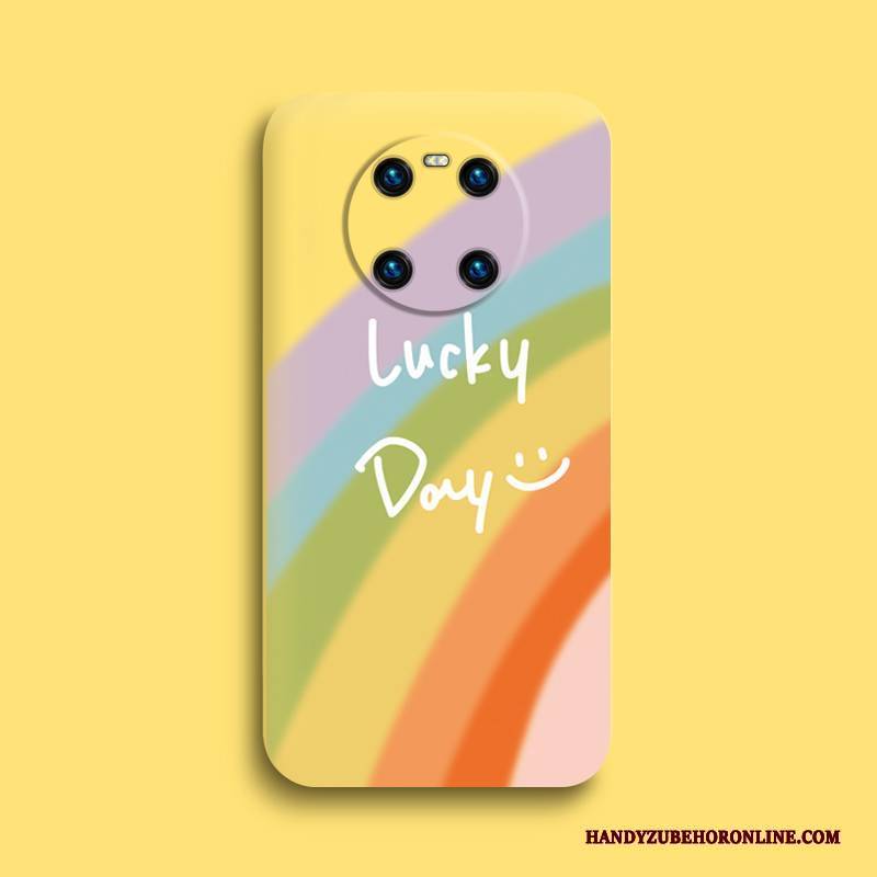 Hülle Huawei Mate 40 Karikatur Persönlichkeit Handyhüllen, Case Huawei Mate 40 Taschen Neu Rosa