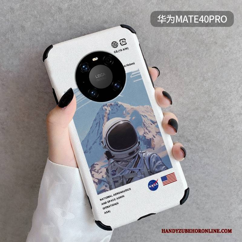 Hülle Huawei Mate 40 Pro Mode Anti-sturz Handyhüllen, Case Huawei Mate 40 Pro Prägung Muster Blau