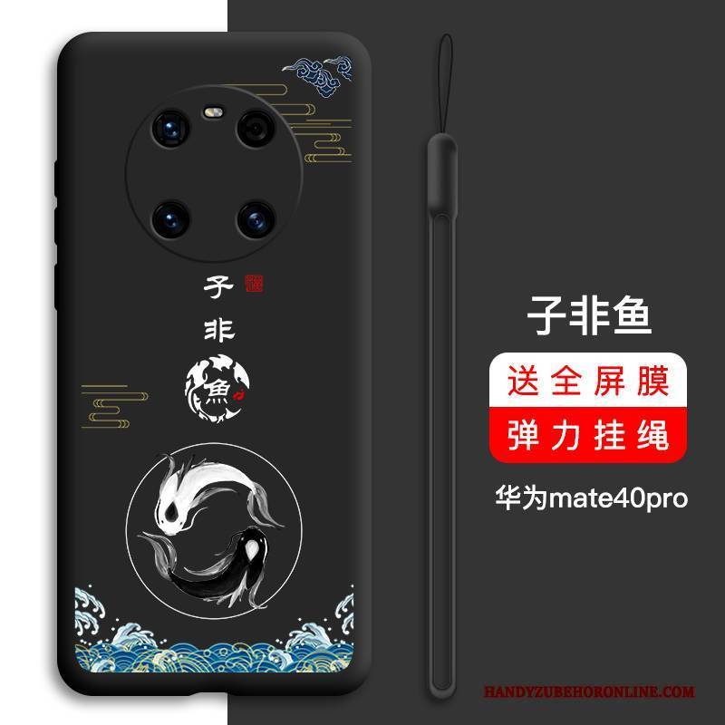 Hülle Huawei Mate 40 Pro Schutz Netto Rot Schlank, Case Huawei Mate 40 Pro Taschen Anti-sturz Handyhüllen