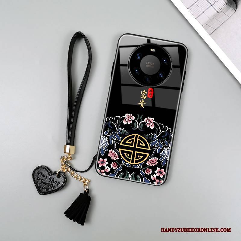 Hülle Huawei Mate 40 Pro+ Taschen Chinesische Art Anti-sturz, Case Huawei Mate 40 Pro+ Silikon Neu Persönlichkeit