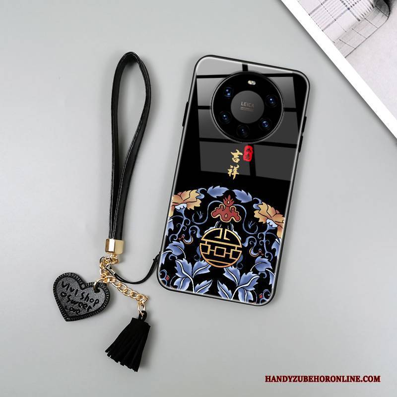 Hülle Huawei Mate 40 Pro+ Taschen Chinesische Art Anti-sturz, Case Huawei Mate 40 Pro+ Silikon Neu Persönlichkeit