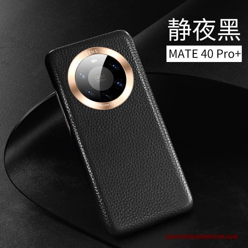 Hülle Huawei Mate 40 Pro+ Taschen High-end Kuh, Case Huawei Mate 40 Pro+ Leder Neu Schlank