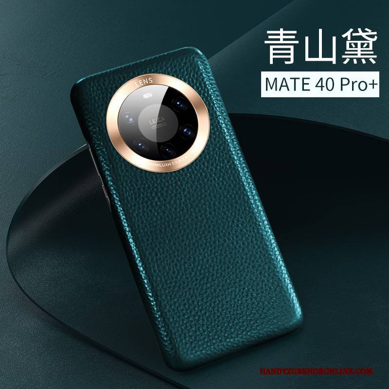 Hülle Huawei Mate 40 Pro+ Taschen High-end Kuh, Case Huawei Mate 40 Pro+ Leder Neu Schlank