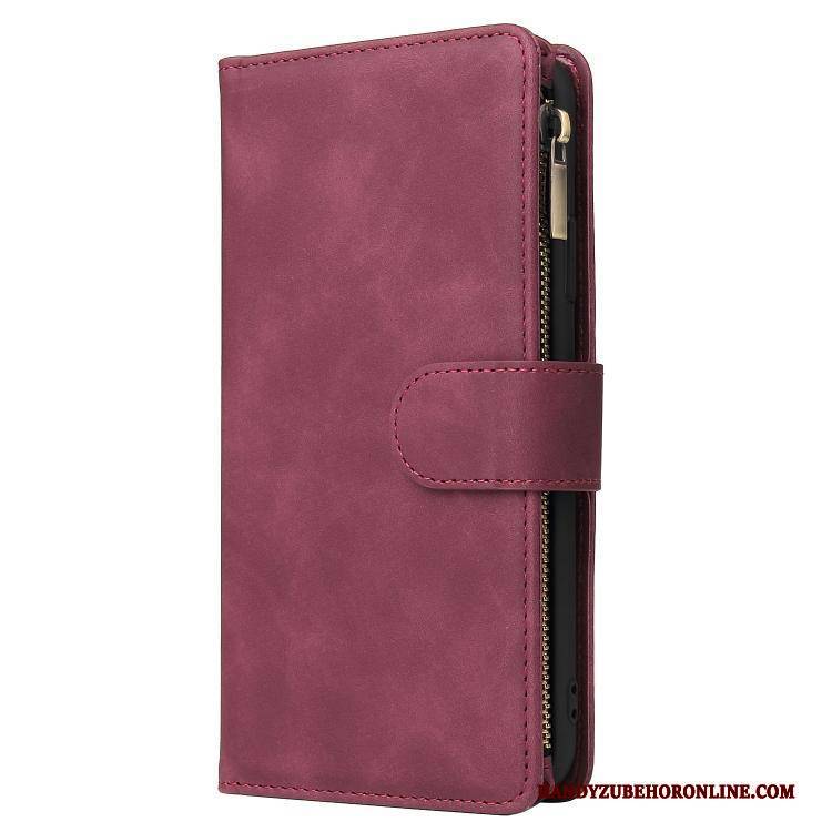 Hülle Huawei Mate 40 Pro Taschen Karte Rot, Case Huawei Mate 40 Pro Lederhülle Trend Handyhüllen